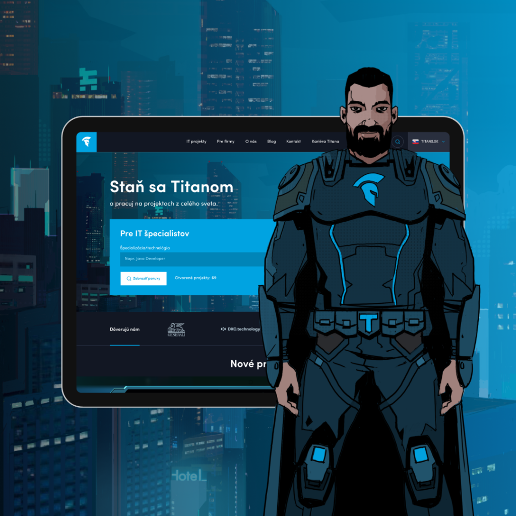 Náhľadový obrázok Titans Freelancers Webstránka na mieru